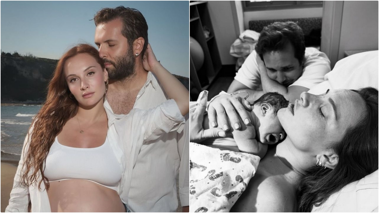 Oyuncu Çift Başak Gümülcinelioğlu Ile Çağrı Çıtanak Bebeklerine Kavuştu