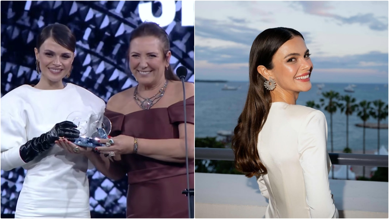 Sinem Ünsal Beyaz Elbisesiyle Büyüledi Gecenin En Prestijli Ödülü Ona Gitti