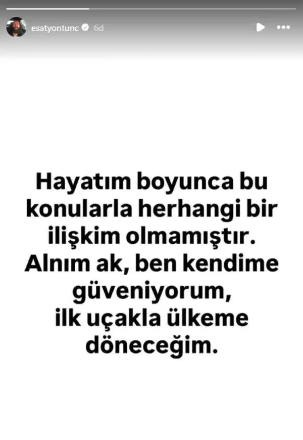 Esat Yontuç Açıklama