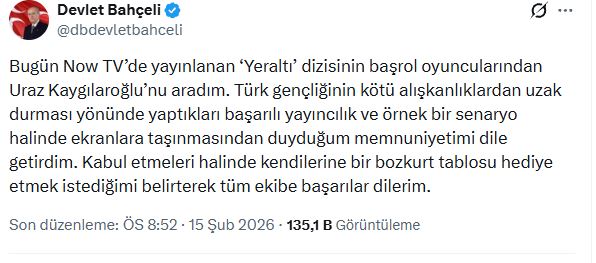 Devlet Bahçeli Açıklama