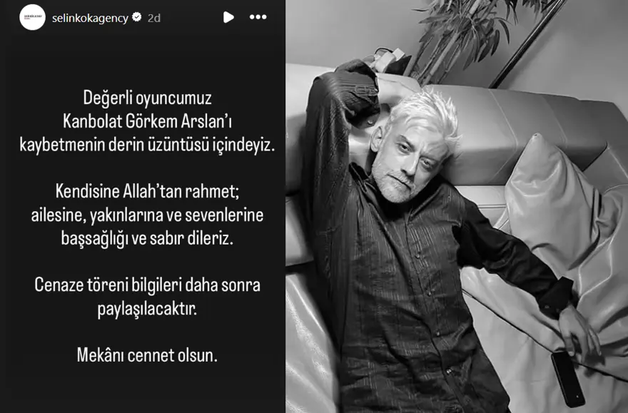 “Kudüs Fatihi Selahaddin Eyyubi” Oyuncusu Kanbolat Görkem Arslan Hayatını Kaybetti