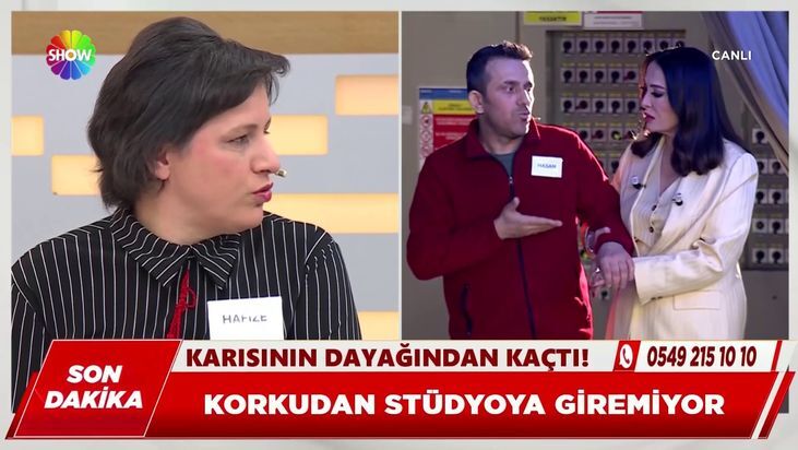 Didem Arslan Yılmaz’ın Programında Panik Anları! Eşini Görünce Kaçtı (2)