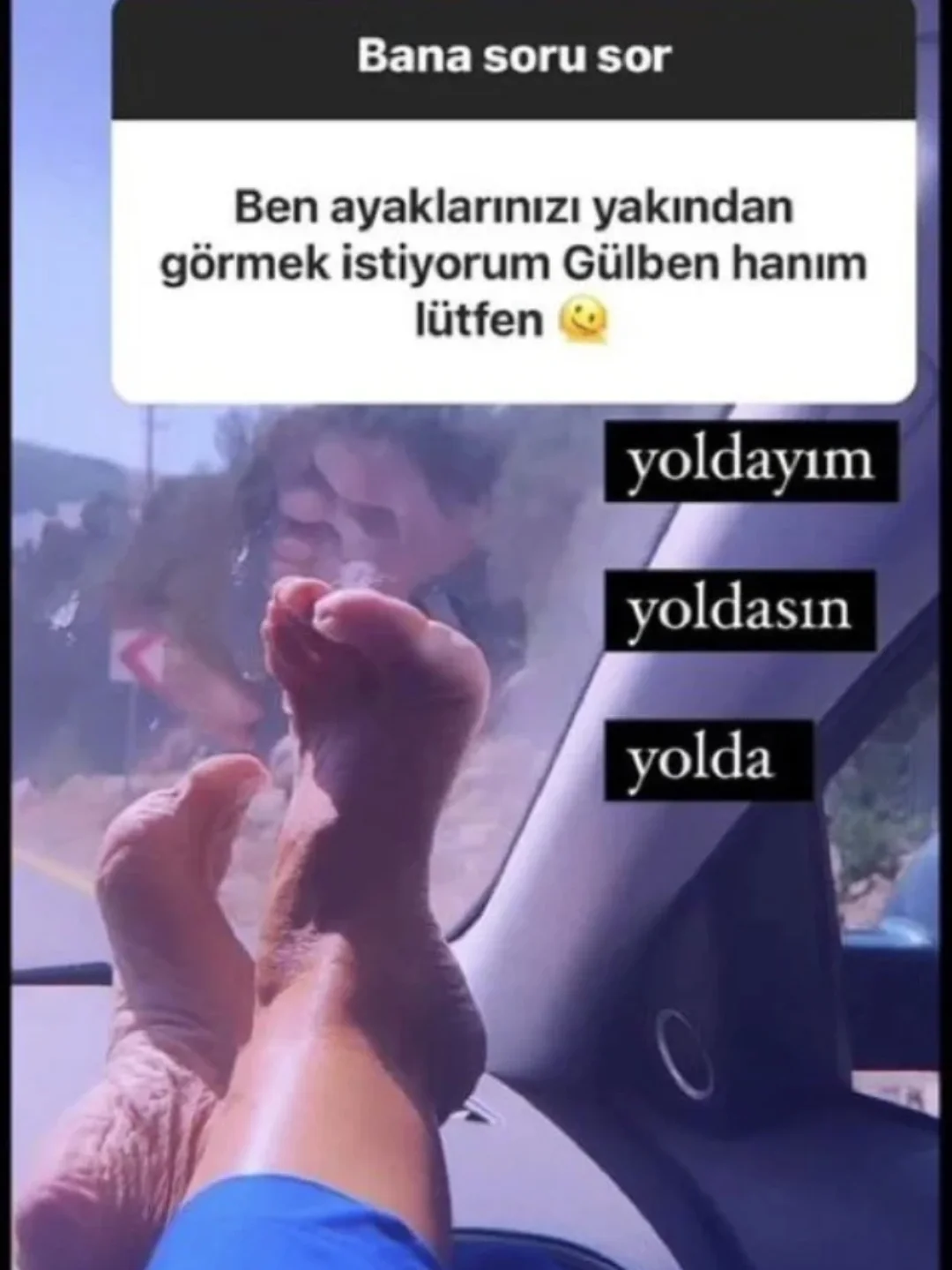 Gülben Ergen’den Olay Paylaşım! Abonelerine Ayak Fotoğrafı Gönderdi (2)