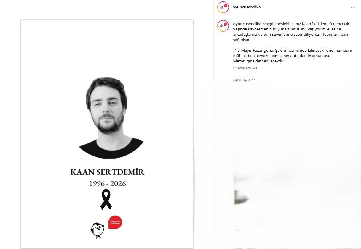 Kaan Sertdemir Genç Yaşta Hayatını Kaybetti