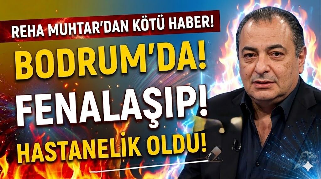Reha Muhtar'dan Kötü Haber Geldi: Bodrum'da Fenalaşıp Hastanelik Oldu!