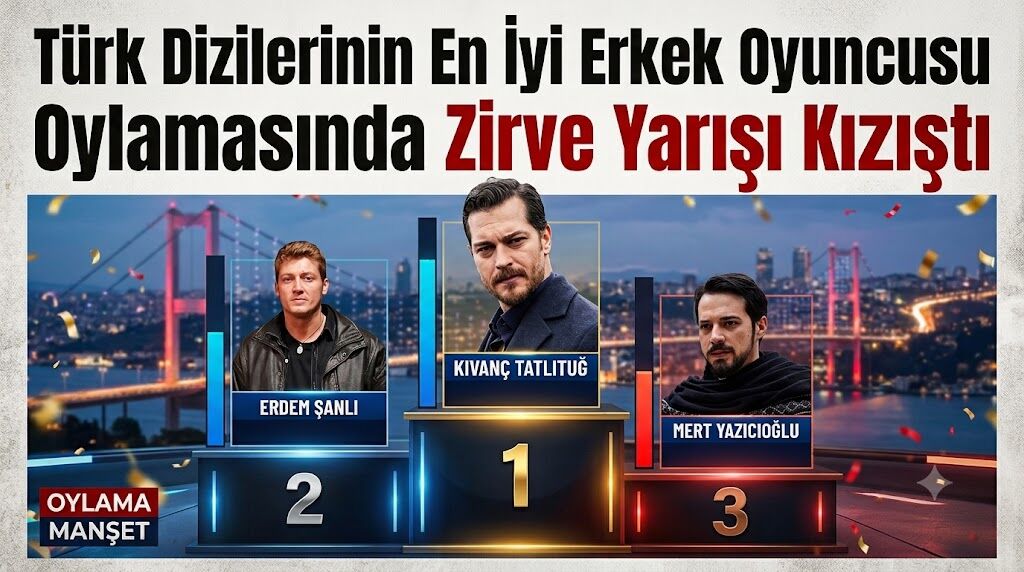 Türk Dizilerinin En İyi Erkek Oyuncusu Oylamasında Zirve Yarışı Kızıştı