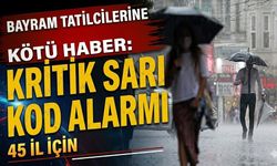 Bayram Tatilcilerine Kötü Haber: 45 İl İçin Kritik Sarı Kod Alarmı