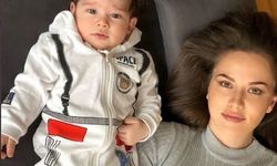 Fahriye Evcen oğlu Karan'ın Fotoğrafını Paylaştı