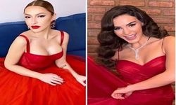 Sosyal Medya Hadise ile Ebru Şahin'in Kırmızı Elbisesini Konuşuyor