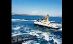 Survivor Aleyna Kalaycıoğlu ile Aysu Keskin’in jet-ski keyfi