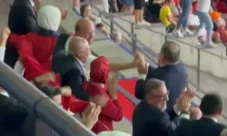 Cumhurbaşkanı Recep Tayyip Erdoğan'ın gol sevinci