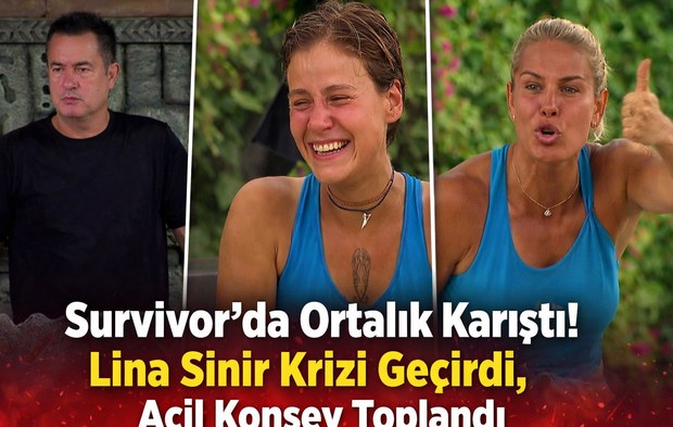 Survivor’da Ortalık Karıştı! Lina Sinir Krizi Geçirdi, Acil Konsey Toplandı