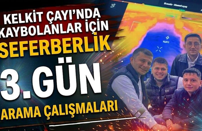 Kelkit Çayı'nda Kaybolan Kuzenler İçin Seferberlik: Arama Çalışmalarında 3. Gün