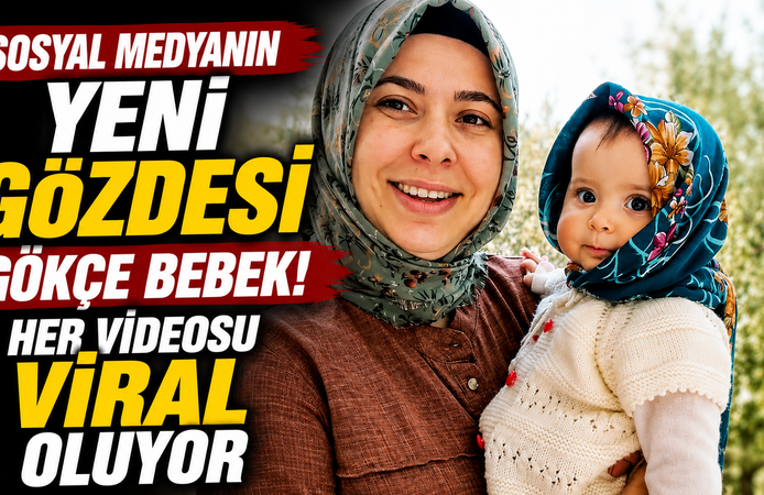 Sosyal medyanın yeni gözdesi Gökçe bebek! Her videosu viral oluyor