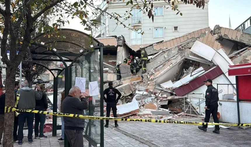 Gebze’de bina çöktü: Çok sayıda ekip sevk edildi