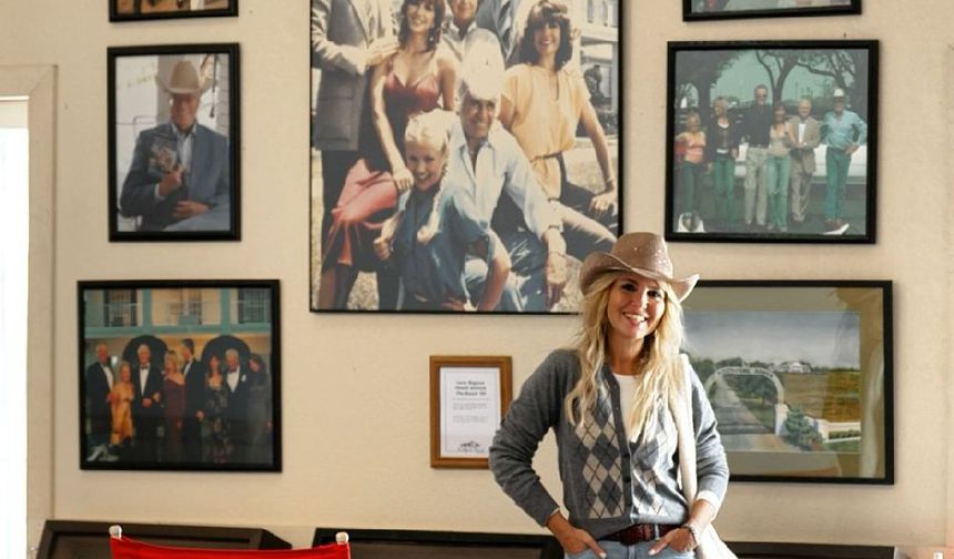 Gülben Ergen, Dallas Konseri Öncesi Efsane Dizi Setinde!