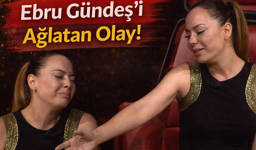 Ebru Gündeş’i Ağlatan Olay!