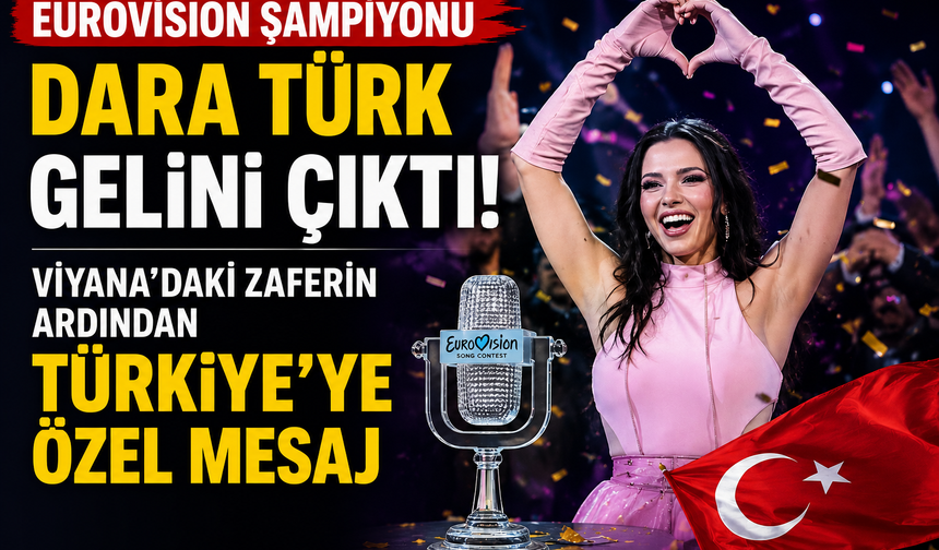 Eurovision Şampiyonu Dara Türk Gelini Çıktı! Viyana'daki Zaferin Ardından Türkiye'ye Özel Mesaj