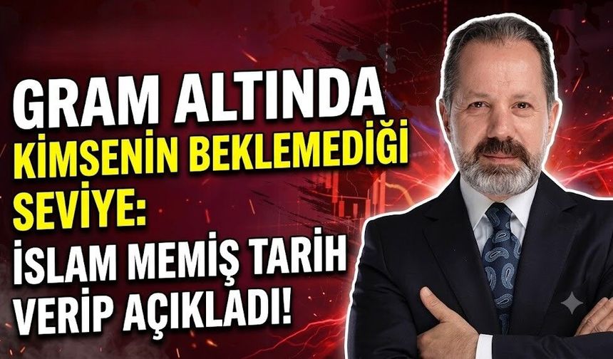 Gram Altında Kimsenin Beklemediği Seviye: İslam Memiş Tarih Verip Açıkladı!