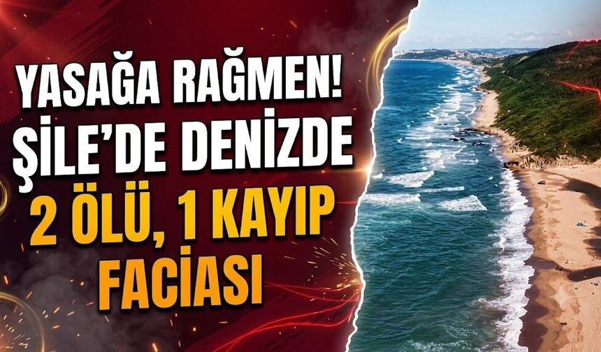 Şile'de Yasağa Rağmen Denize Giren 3 Kişiden 2'si Hayatını Kaybetti, 1 Kişi Kayıp