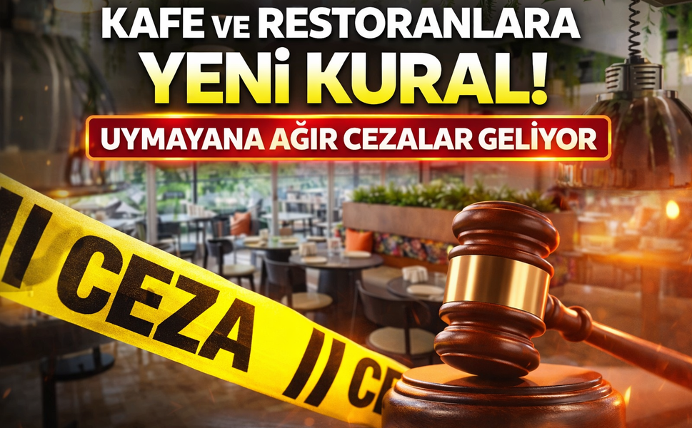 Kafe ve Restoranlara Yeni Kural! Uymayana Ağır Cezalar Geliyor