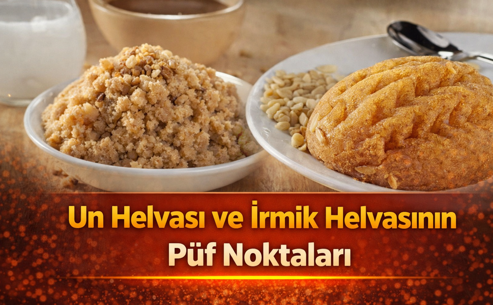 Un helvası ve irmik helvasının püf noktaları!