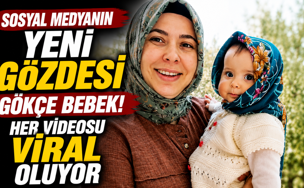 Sosyal medyanın yeni gözdesi Gökçe bebek! Her videosu viral oluyor