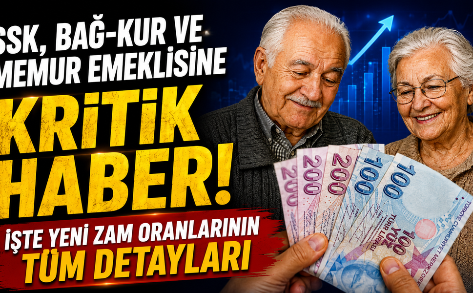 SSK, Bağ-Kur ve Memur Emeklisine Kritik Haber: İşte Yeni Zam Oranlarının Tüm Detayları