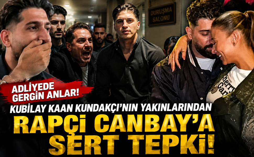 Adliyede Gergin Anlar! Kubilay Kaan Kundakçı'nın Yakınlarından Rapçi Canbay'a Sert Tepki