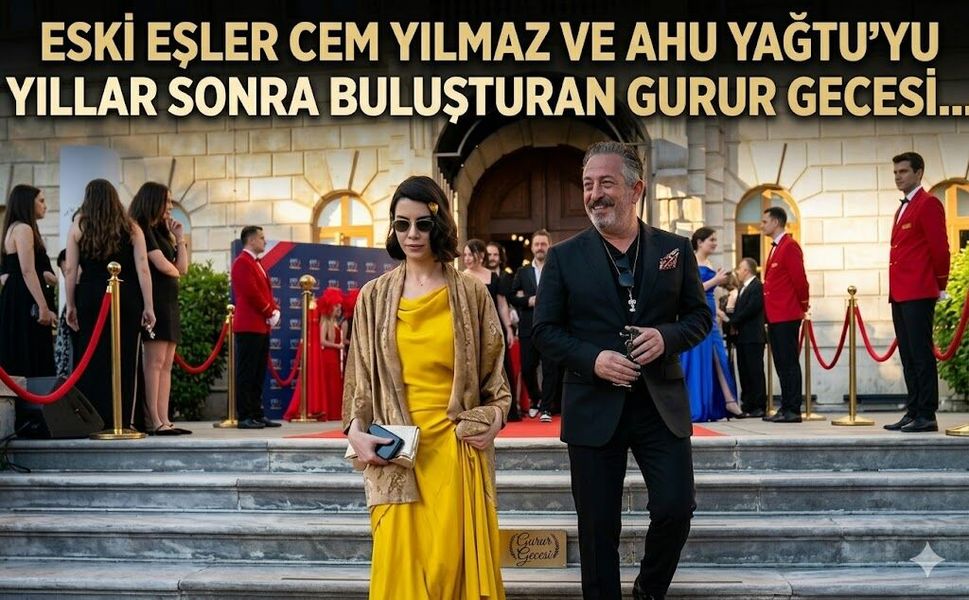 Eski Eşler Cem Yılmaz ve Ahu Yağtu'yu Yıllar Sonra Buluşturan Gurur Gecesi