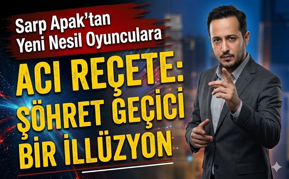 Sarp Apak'tan Yeni Nesil Oyunculara Acı Reçete: Şöhret Geçici Bir İllüzyon