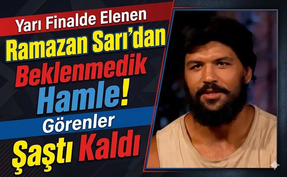 Yarı Finalde Elenen Ramazan Sarı'dan Beklenmedik Hamle! Görenler Şaştı Kaldı